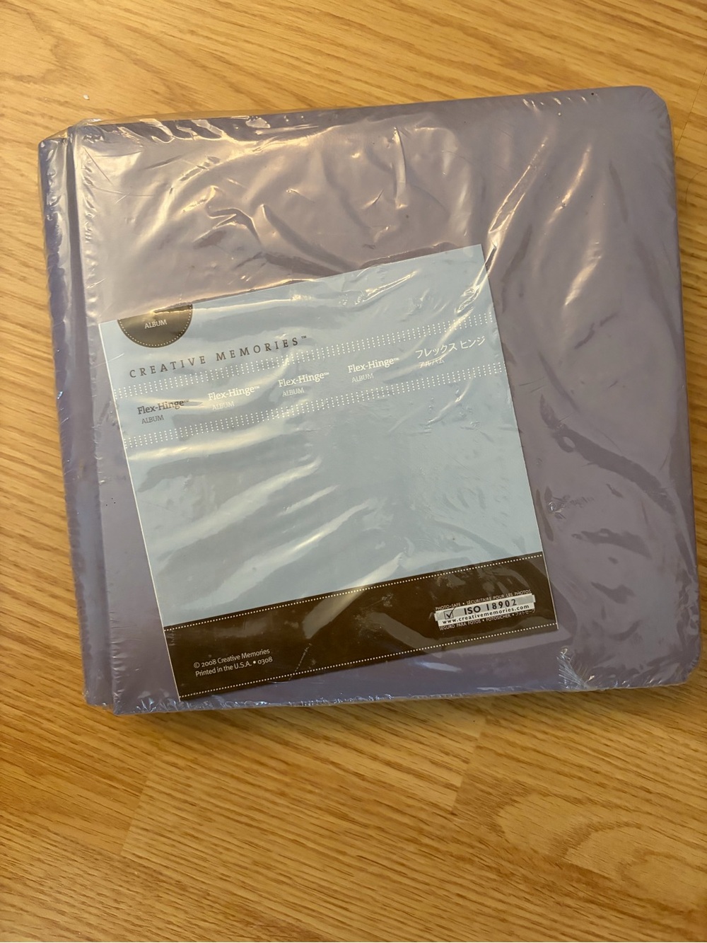 Creative Memories Lavender 8x8 Scrapbook Album Coverset with pages & protectors